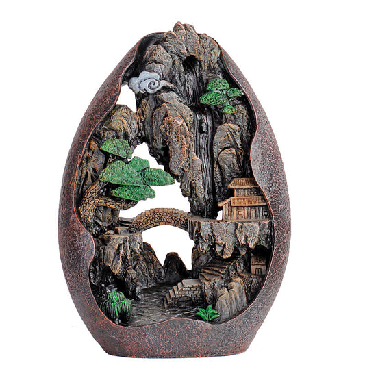 Backflow Incense Burner Home Decoration Ceramic Aroma Burner Sandalwood Incense