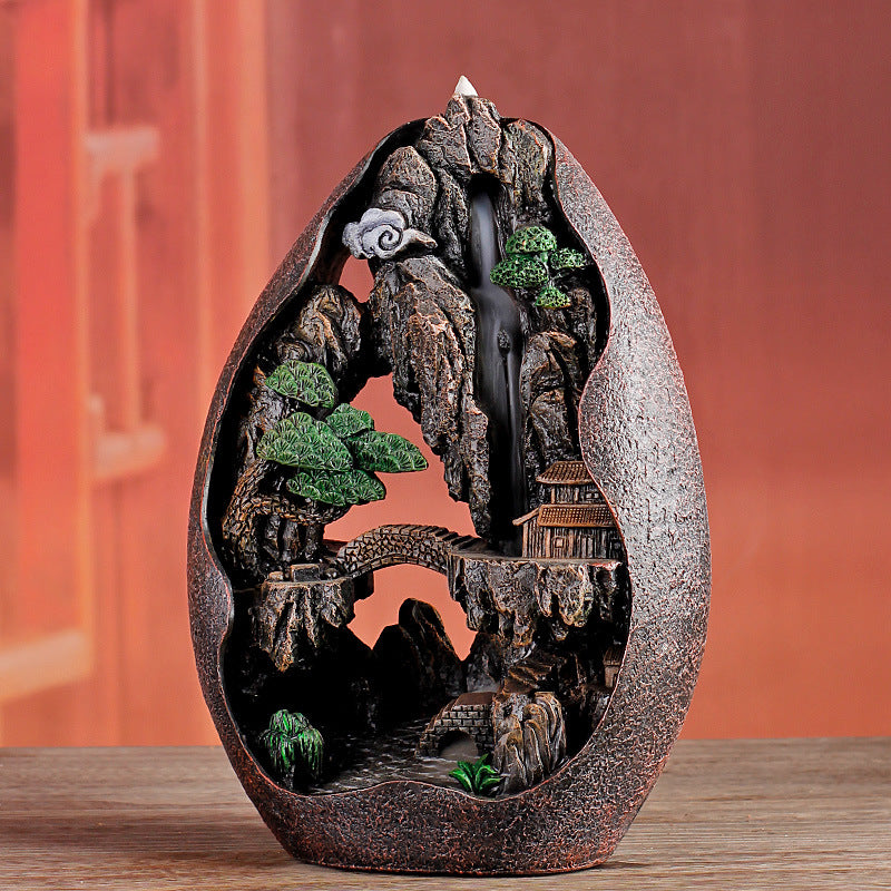 Backflow Incense Burner Home Decoration Ceramic Aroma Burner Sandalwood Incense