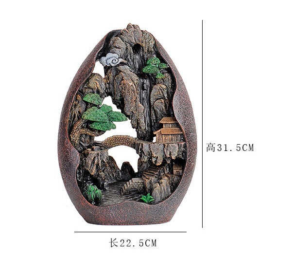 Backflow Incense Burner Home Decoration Ceramic Aroma Burner Sandalwood Incense