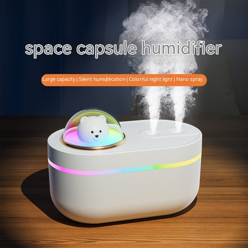 Cute Pet Space Bear Mini Aroma Night Light Vehicle-mounted Home Use