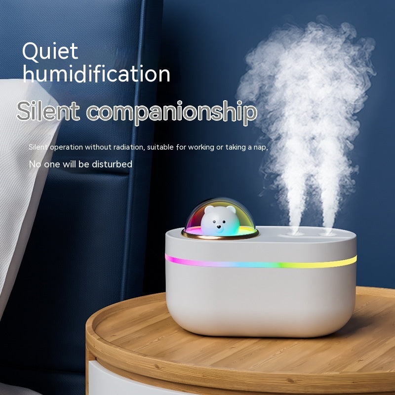 Cute Pet Space Bear Mini Aroma Night Light Vehicle-mounted Home Use