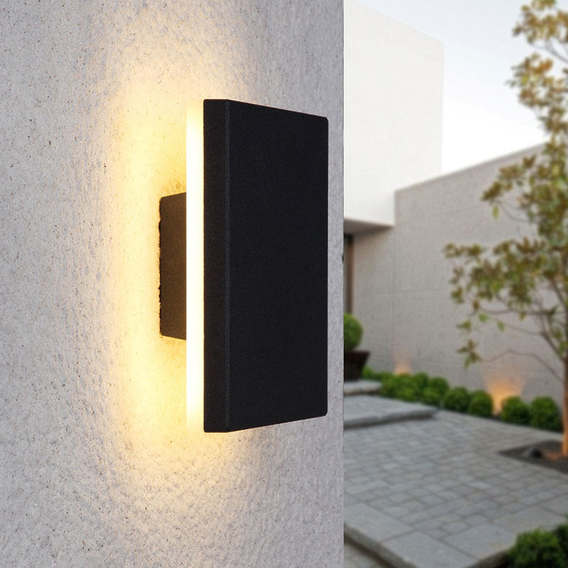 Led Outdoor Wall Lamp Simple Exterior Wall Waterproof Creative