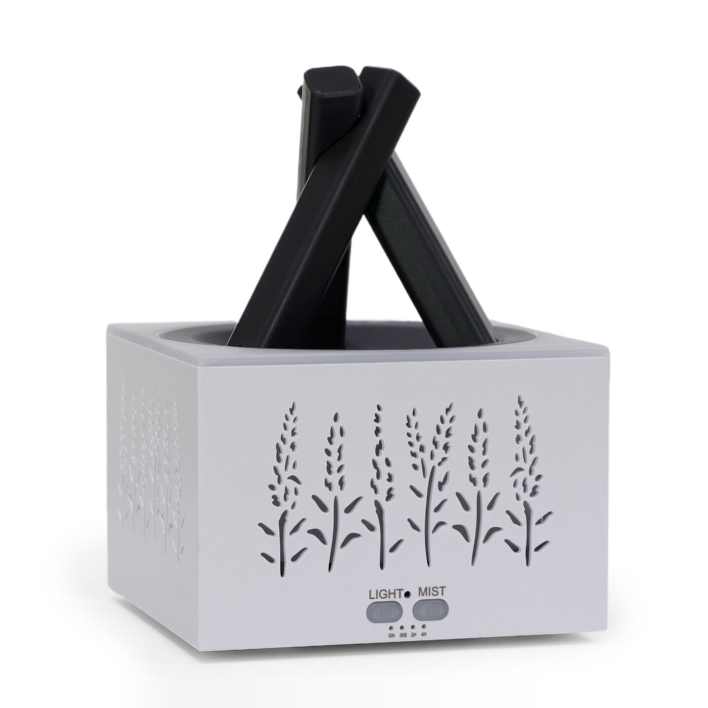 Wheat Ear Hollow-out Scented Diffuser With Colorful Lights For Home And Office