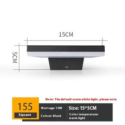 Led Outdoor Wall Lamp Simple Exterior Wall Waterproof Creative