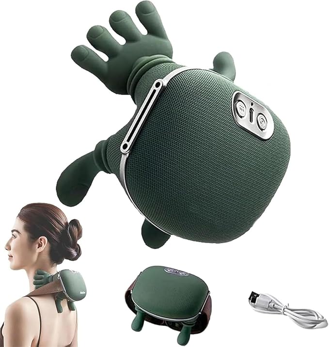 4D USB Neck Massager with Heat  Deep Tissue Massage