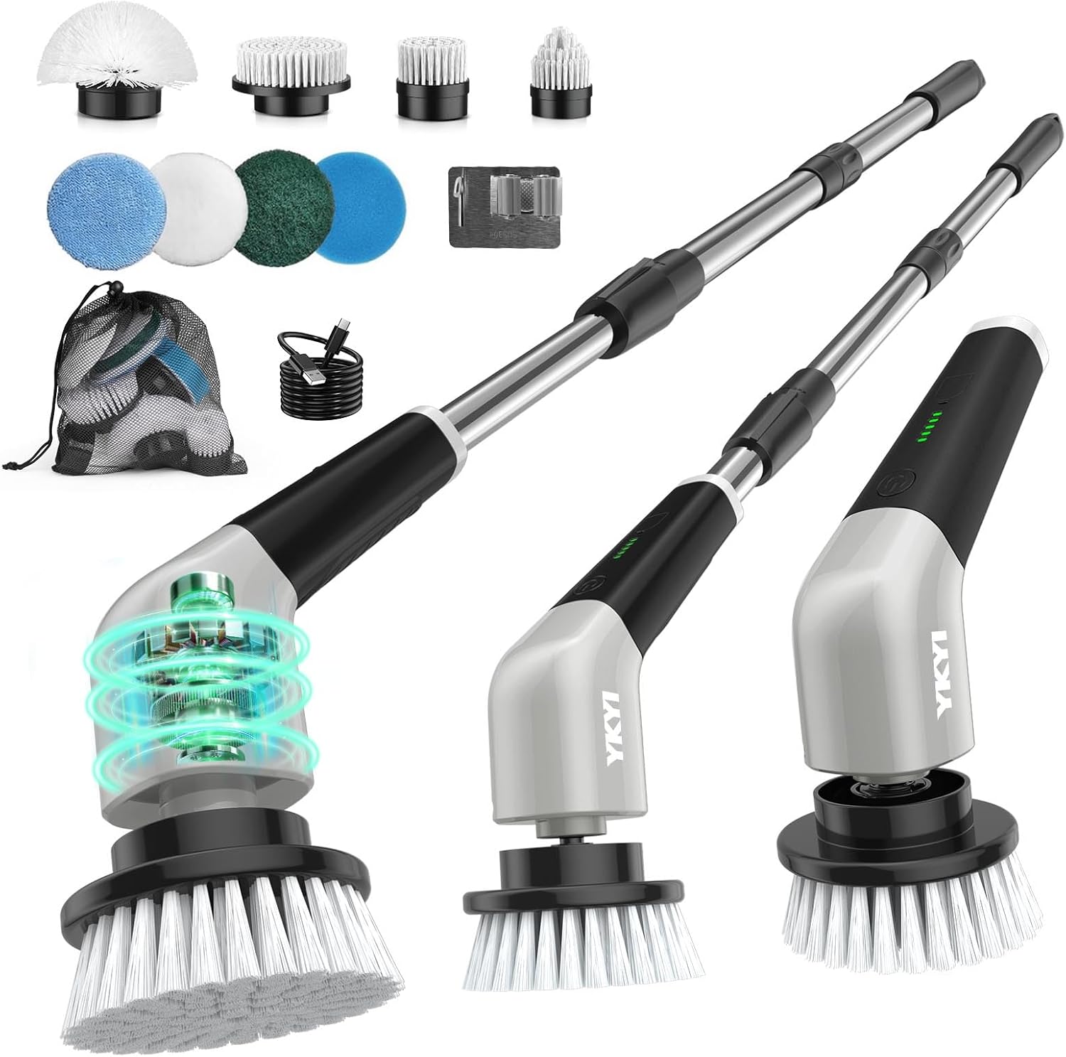 YKYI Electric Rotary Cleaning Brush (8 Heads)