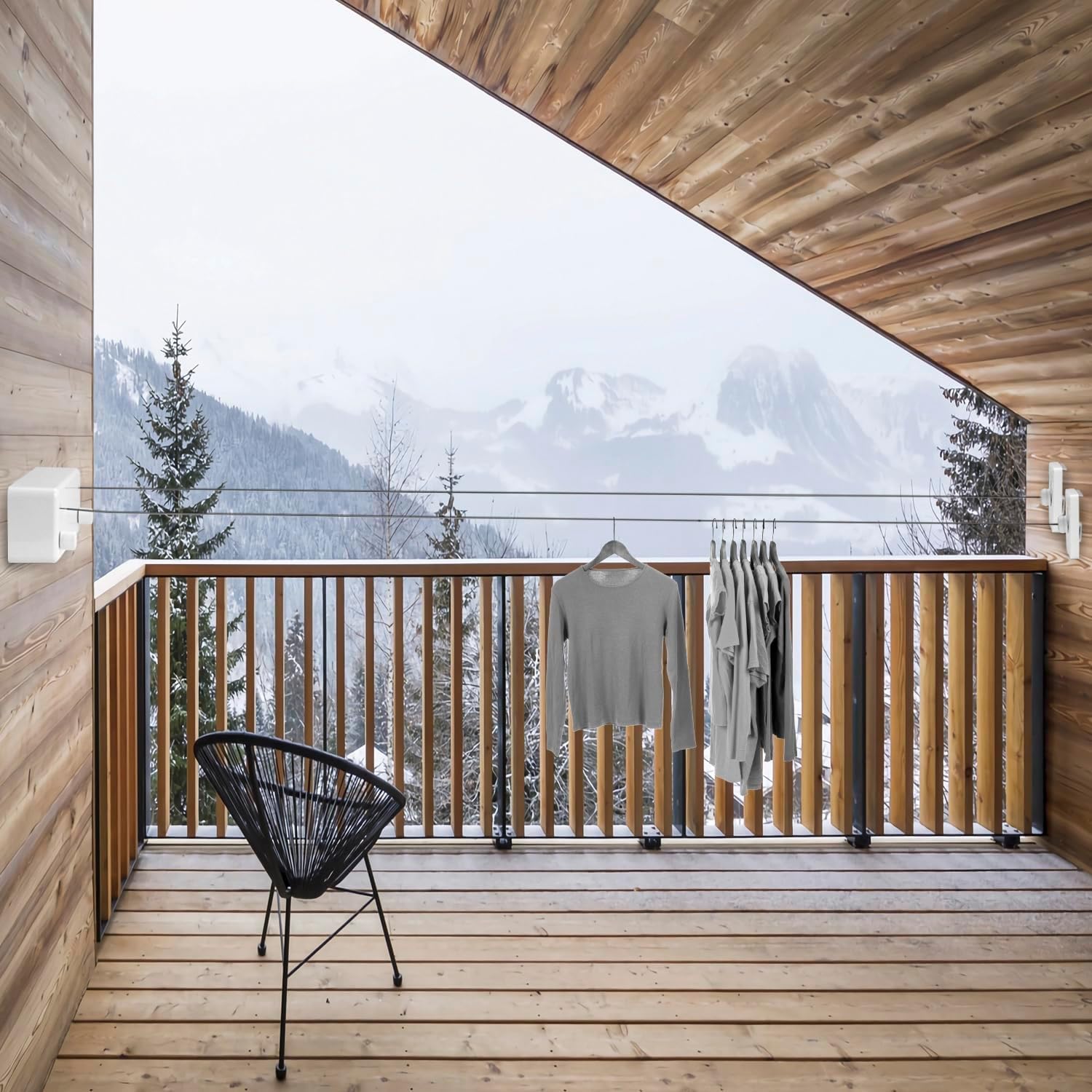 Homeme Retractable Clothesline (4.2m Double Rope)