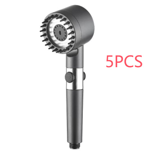 The Third Gear Adjustable Strong Supercharged Shower Head Household Bath Shower Hose Shower Head
