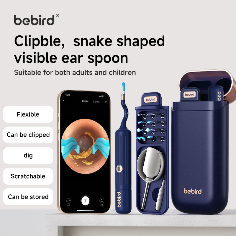 Bebird EarSight Plus Earwax Removal Tool Ear Canal Cleaner, Equipped With A Camera For Ear Nose Throat Examination.