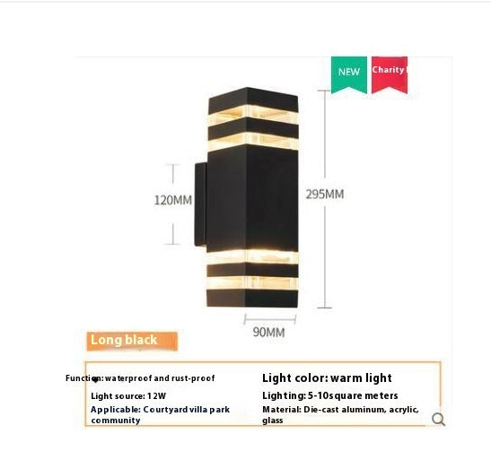 Led Square Outdoor Waterproof Wall Lamp